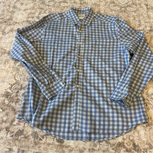 Lacoste Modern Fit Blue and White Checkered Men's Shirt 100% Cotton